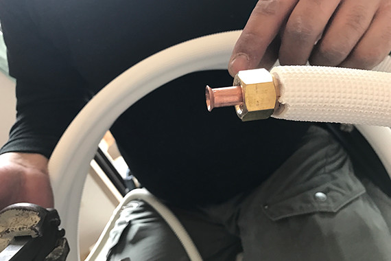 エアコンの取り付け方:4.配管のフレア加工 エアコンサポートセンター